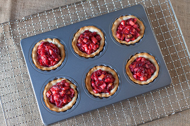 Mini Apple, Cranberry and Almond Tarts Recipe