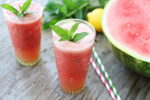 Watermelon Lemon Coconut Drink Recipe