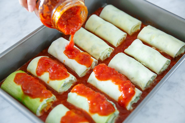 Zucchini Lasagna Rolls | The Kitchenthusiast
