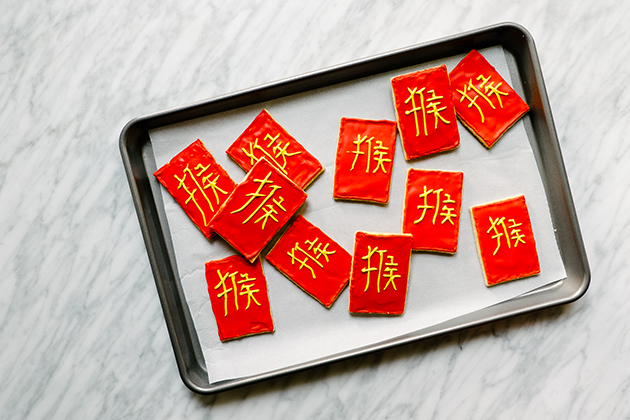 Almond Shortbread Cookies with Royal Icing