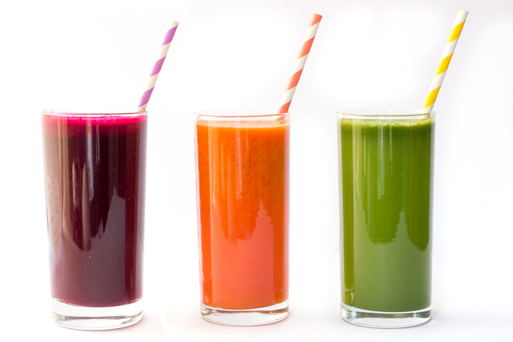 Colorful Detox Juices