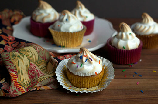 Sweet Potato Cupcakes with Toasted Marshmallow Recipe
