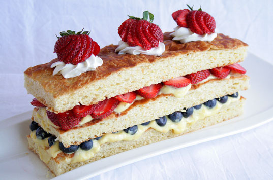 Napoleon with Fresh Berries