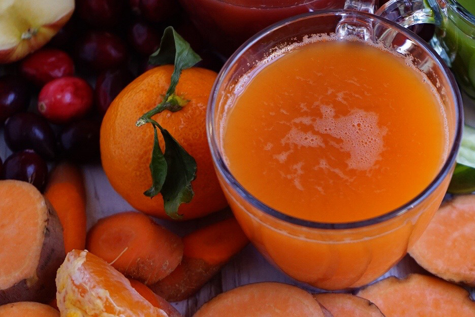 Sweet Potato Carrot Orange Juice Recipe