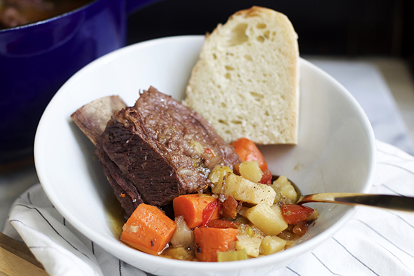 Beer Braised Short Ribs with Root Vegetable Recipe
