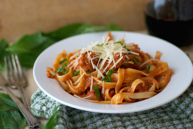 Homemade Spiced Chorizo Pasta
